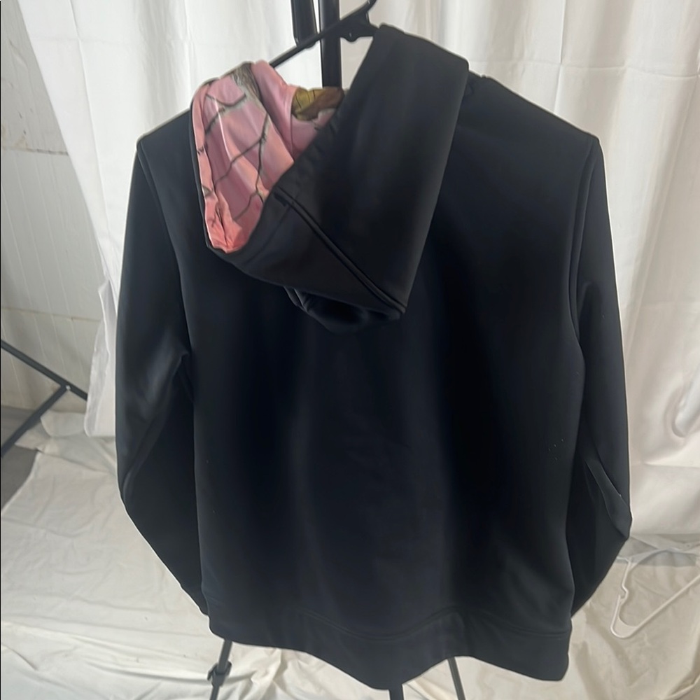 Under Armour Black and Pink Hoodie - Picture 3 of 3